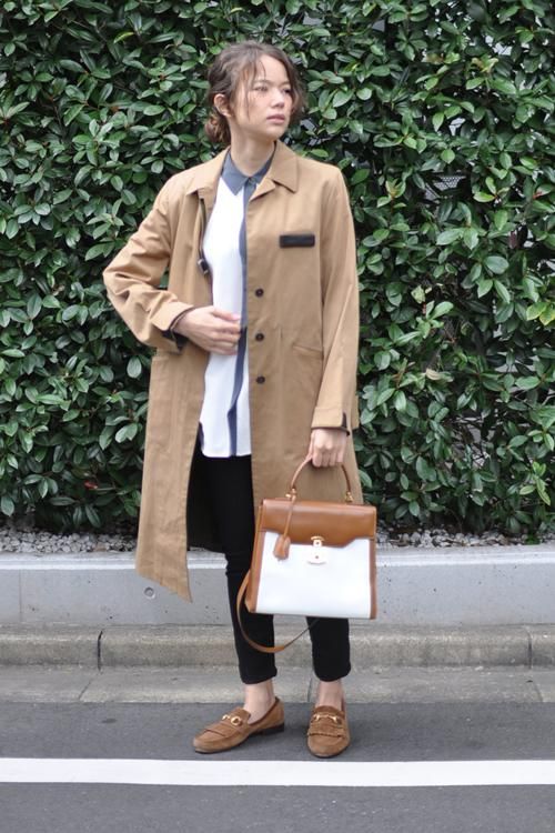 PRADA(プラダ)オイルドコットン ステンカラーコート - Lubb PRADA(プラダ)オイルドコットン ステンカラーコート - Lubb