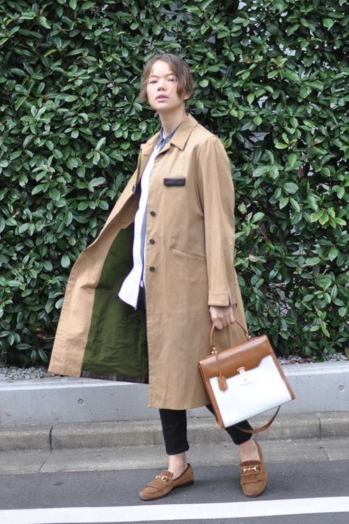 PRADA(プラダ)オイルドコットン ステンカラーコート - Lubb PRADA(プラダ)オイルドコットン ステンカラーコート - Lubb
