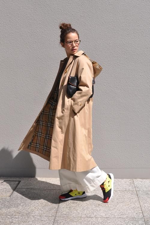 BURBERRYステンカラーコートレディース38 パープル フード付き 日本製 BURBERRYステンカラーコートレディース38 パープル フード付き