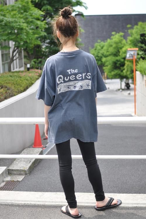 90s THE QUEERS(ザ・クイアーズ)コンバースパロディ Tシャツ 90s THE QUEERS(ザ・クイアーズ)コンバースパロディ Tシャツ