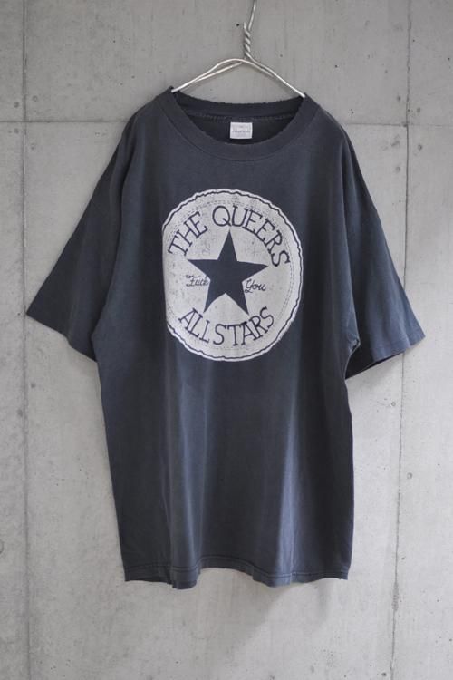 90s THE QUEERS(ザ・クイアーズ)コンバースパロディ Tシャツ 90s THE QUEERS(ザ・クイアーズ)コンバースパロディ Tシャツ