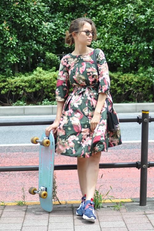 MARNI｜配色ステッチクルーネックワンピース