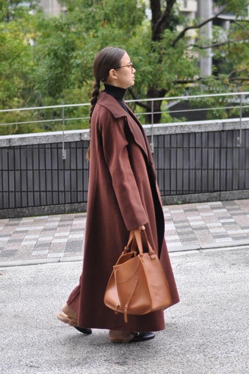 最上の品質な JILSANDER(ジルサンダー) アンゴラチチェスターコート ボルドー ジャケット・アウター