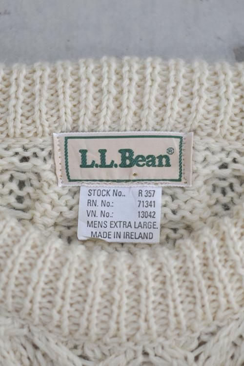 アイルランド製 L.L.Bean(エルエルビーン)フィッシャーマンニットXL