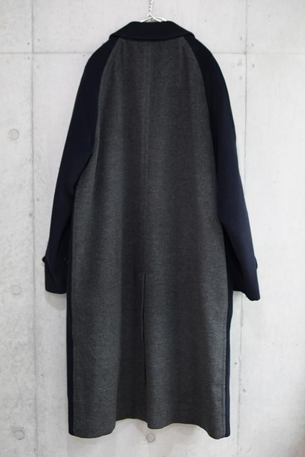 リメイクBurberrys(バーバリー)バイカラーコートNAVY - Lubb