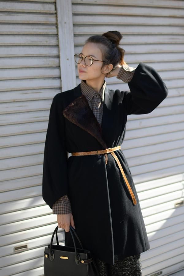 DRIES VAN NOTEN(ドリスヴァンノッテン)ファー付ノーカラーコート - Lubb - VintageUsed (レディースヴィンテージ古着通販) DRIES VAN NOTEN(ドリスヴァンノッテン)ファー付ノーカラーコート - Lubb - VintageUsed (レディースヴィンテージ古着通販)