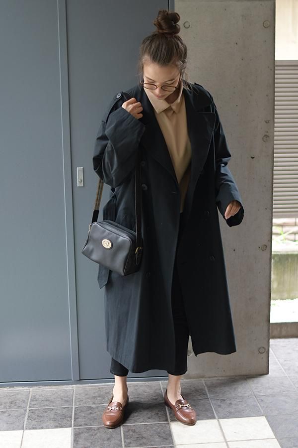 古着 ヨウジヤマモト ギミック リネン オーバー トレンチコート