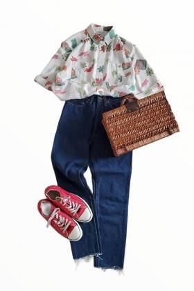 Deldod花柄シャツ Lubb Vintage Used レディースヴィンテージ古着通販