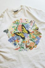 90s USA製 Flower Butterfly Tee