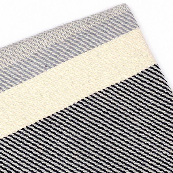 シ・コラサォン ウール＆コットンブランケット・ダイアゴナル