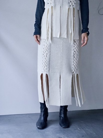 braid slit skirt（2カラー） _malamute - This___ ONLINESHOP