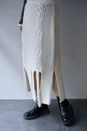 braid slit skirt（2カラー） _malamute - This___ ONLINESHOP