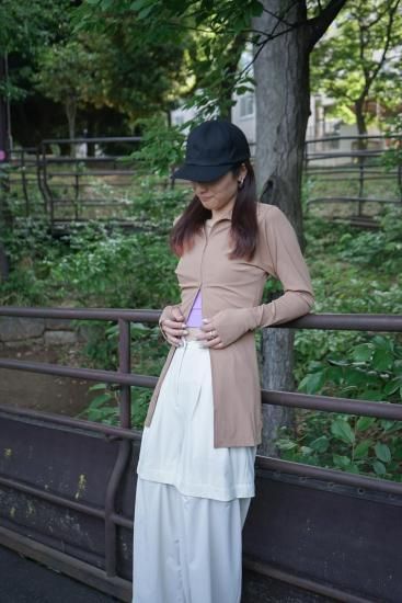 No.18 HAORI CUP IN ZIP UP カーディガン（3カラー）＿DAWN