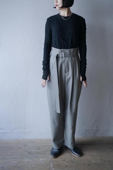 SEEALL 25SS 3 Manchester pants タグ付き SEEALL】マンチェスターパンツ ブラック・ホワイト | 日本製