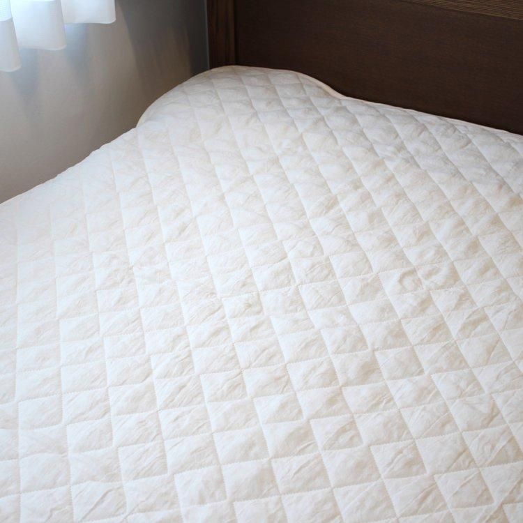 快涼】 本麻敷きパッド シングルサイズ ラミー 中綿麻100