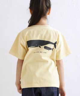 G/D CANVAS WHALES TEE ジャストルーズ 製品染め［85-145cm］<img class='new_mark_img2' src='https://img.shop-pro.jp/img/new/icons20.gif' style='border:none;display:inline;margin:0px;padding:0px;width:auto;' />