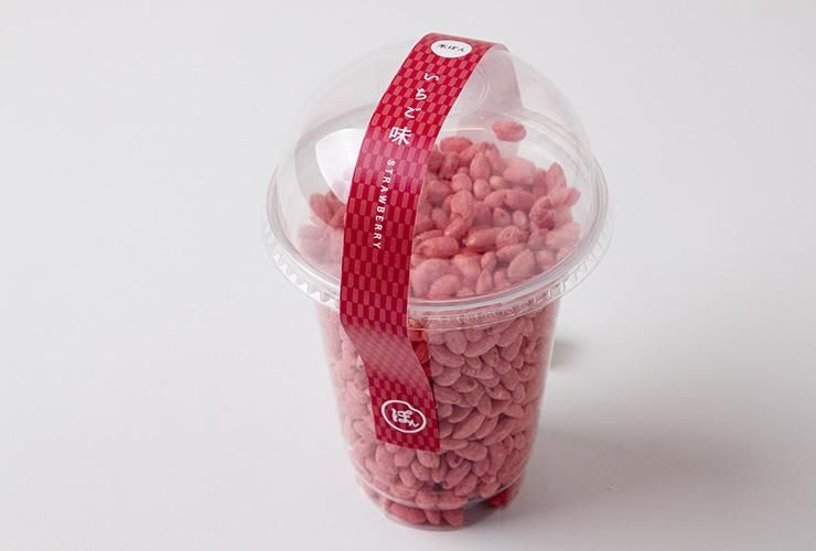 町屋の住宅街にあるボンボン製造販売の「ムラマツ製菓」でいちご