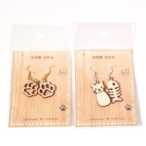 尾鷲ヒノキでできたアクセサリー 顔まわりをキュートに演出 ピアス イヤリング各種 Koshikarii キホクニヤ