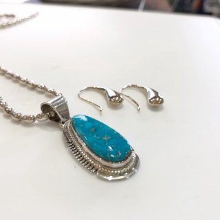 Indian Jewelry ターコイズ 一点もの ネックレス