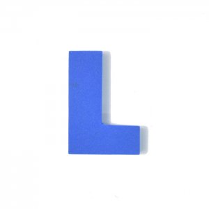 EVAアルファベット L ブルー
