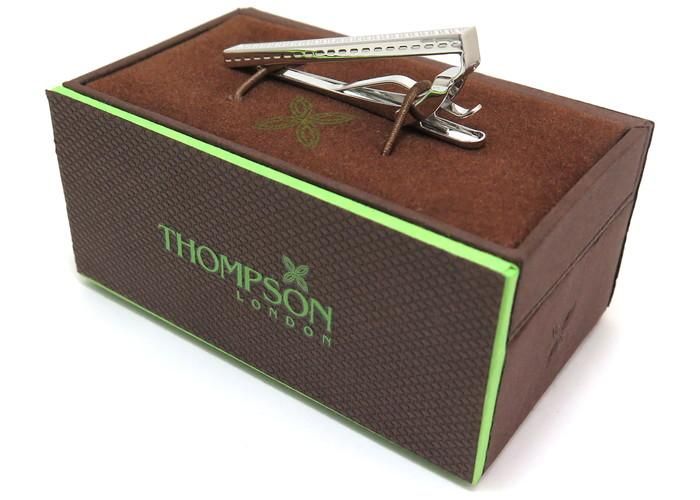 THOMPSON トンプソン グラフィックタイバーロジウム ネクタイ