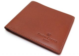SIMON CARTER（サイモンカーター） スリムウォレット（タン） （折り畳み財布） - ブランド