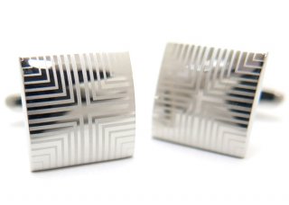 NO BRANDʥΡ֥ɡ GEOMETRIC PATTERN SQUARE CUFFLINKS ȥåѥ󥹥եʥեܥ/ե󥯥