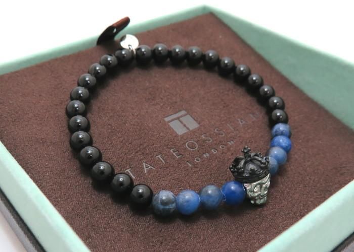 TATEOSSIAN（タテオシアン）キングスカル半貴石ブレスレット（IP