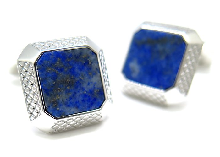 2022AWモデル】TATEOSSIAN タテオシアン SILVER NOVELTY SIGNATURE OCTO RHODIUM & LAPIS  CUFFLINKS ノベルティ シグニチャオクトシルバーカフス（ロジウム＆ラピスラズリ）