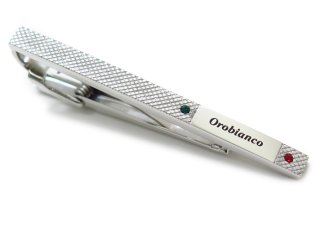 Orobianco （オロビアンコ ） ロゴクリスタルタイバー（トリコローレ） （ネクタイピン/タイクリップ） - ブランド