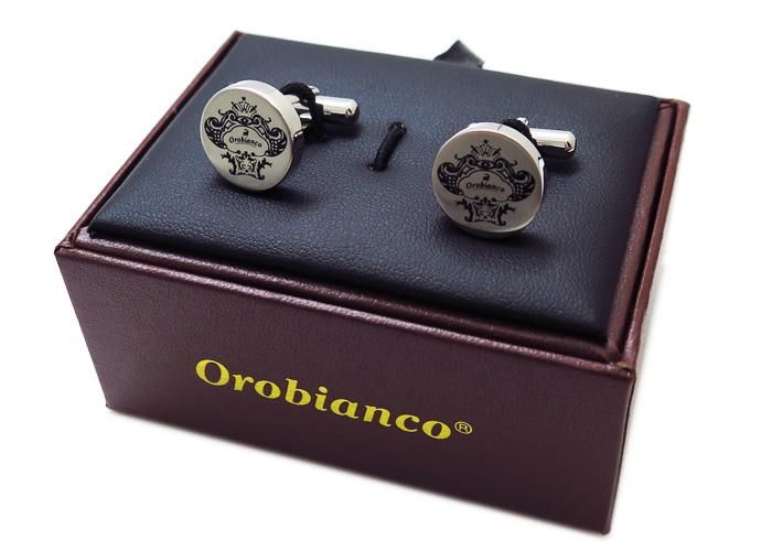 Orobianco シルバー カフリンクス SILVER）カフス ORC301 -｜タイピン/カフス｜オロビアンコ