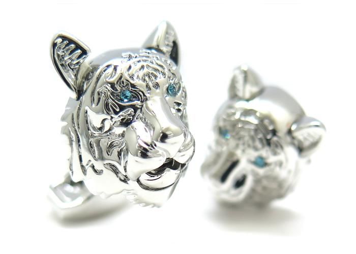 TATEOSSIAN タテオシアン MECHANICAL ANIMALS WATER TIGER PALLADIUM CUFFLINKS メカニカルアニマルズ 壬虎カフス(パラジウム)世界限定100セット