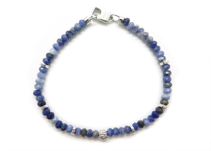 TATEOSSIAN タテオシアン SILVER NODO SEMI-PRECIOUS SODALITE BRACELET プレシャスストーンシルバーノード半貴石ブレスレット(ソーダライト)(Sサイズ) ブランド アクセサリー TATEOSSIAN タテオシアン プレシャスストーン シルバー ノード 半貴石 ブレスレット(モスアゲート)(Mサイズ)