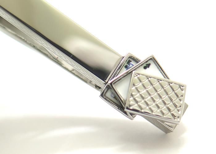 TATEOSSIAN タテオシアン PLAYING CARD PALLADIUM TIE CLIPS