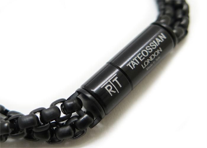 TATEOSSIAN タテオシアン POP ELEMENTS 4MM BLACK IP BRACELET ポップ
