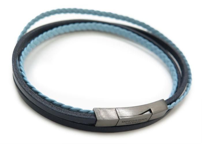 完成品 タテオシアン TATEOSSIAN SILVER LEATHER FETTUCCINE CLICK MINI アクセサリー