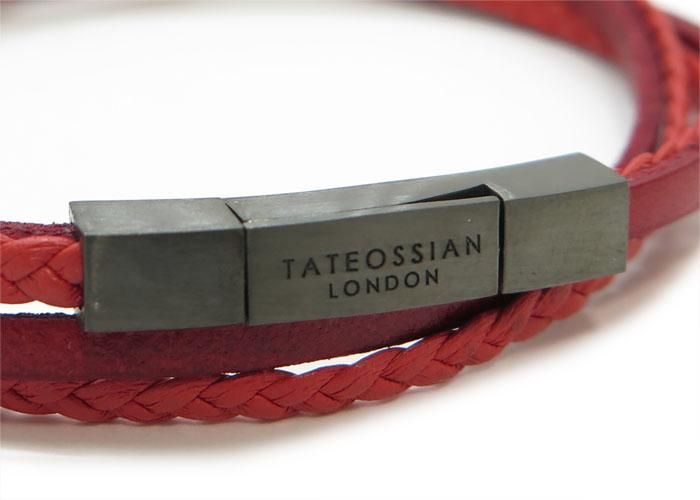 TATEOSSIAN タテオシアン SILVER MINI CLICK FETTUCCINE LEATHER TATEOSSIAN タテオシアン SILVER MINI CLICK FETTUCCINE LEATHER