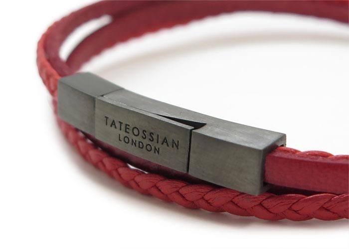 TATEOSSIAN タテオシアン SILVER MINI CLICK FETTUCCINE LEATHER