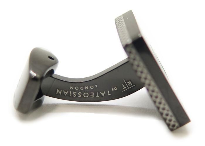 TATEOSSIAN タテオシアン CARBON CERAMIC BLUE ALUTEX FIBRE CUFFLINKS
