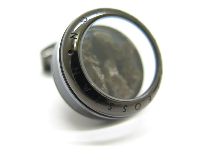TATEOSSIAN タテオシアン PANORAMA METEORITE GUNMETAL & METEORITE