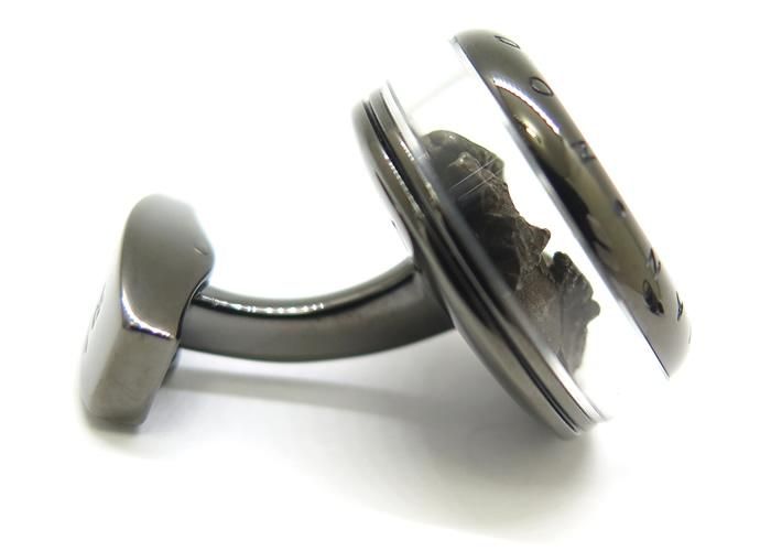 TATEOSSIAN タテオシアン PANORAMA METEORITE GUNMETAL & METEORITE