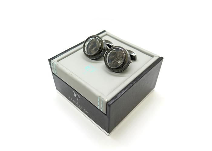 TATEOSSIAN タテオシアン PANORAMA METEORITE GUNMETAL & METEORITE