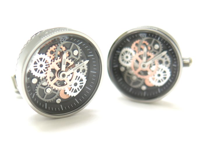 TATEOSSIAN（タテオシアン） メカニカル ビンテージ 時計カフス（ステンレススティール）（カフスボタン/カフリンクス） - ブランドの画像