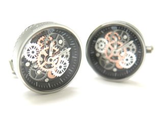 TATEOSSIAN（タテオシアン） メカニカル ビンテージ 時計カフス（ステンレススティール）（カフスボタン/カフリンクス） - ブランド