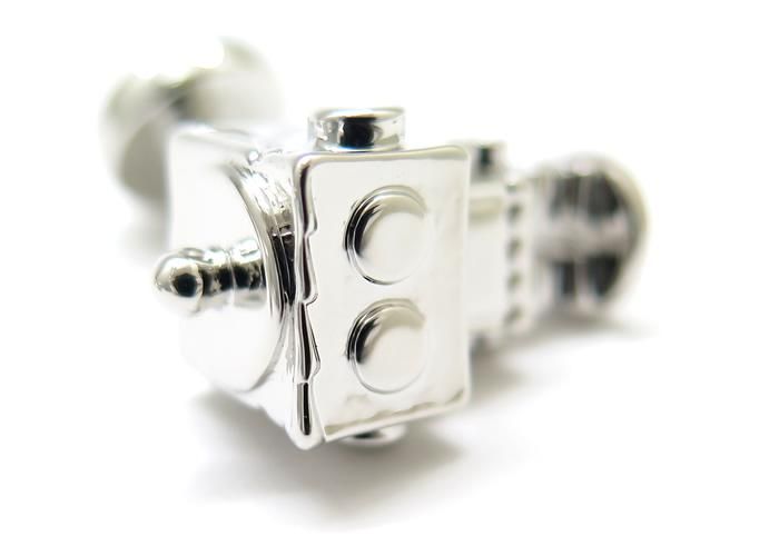 Babette Wasserman バベットワッサーマン ROBOT RHODIUM CUFFLINKS