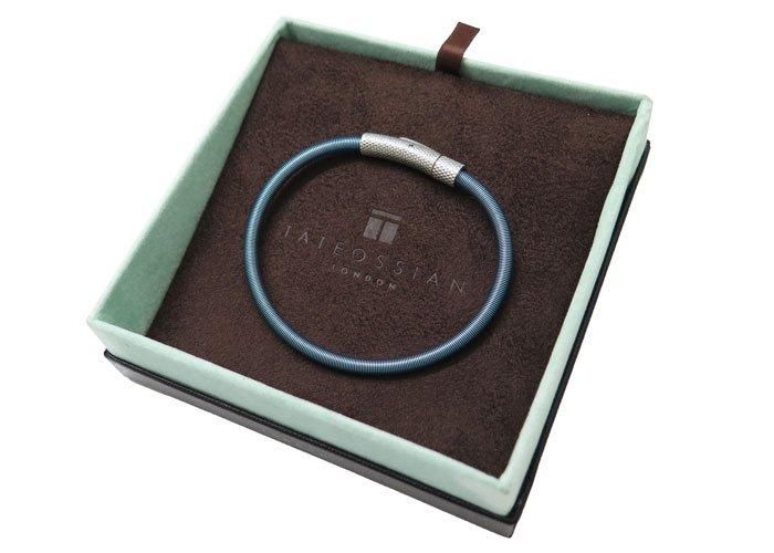 TATEOSSIAN タテオシアン SETA ETCHED STAINLESS STEEL BLUE