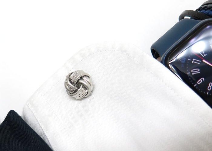 【楽ギフ_包装】 KNOT DOT SATIN TH トンプソン THOMPSON WHITE CUFFLINKS BRONZE その他