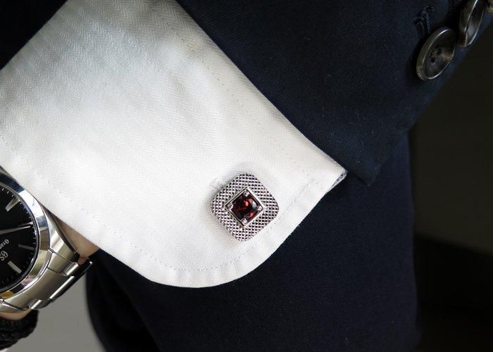 美品☆TATEOSSIAN☆ カフリンクス ラインストーン SV925