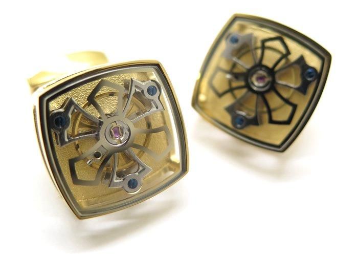 tac105 タテオシアン×自遊花人コラボ 水引カフス シルバー tac105 タテオシアン×自遊花人コラボ 水引カフス シルバー