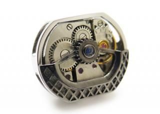 カフリンクス　タテオシアン TATEOSSIAN タテオシアン SILVER CORONATION REGALIA SPINNING